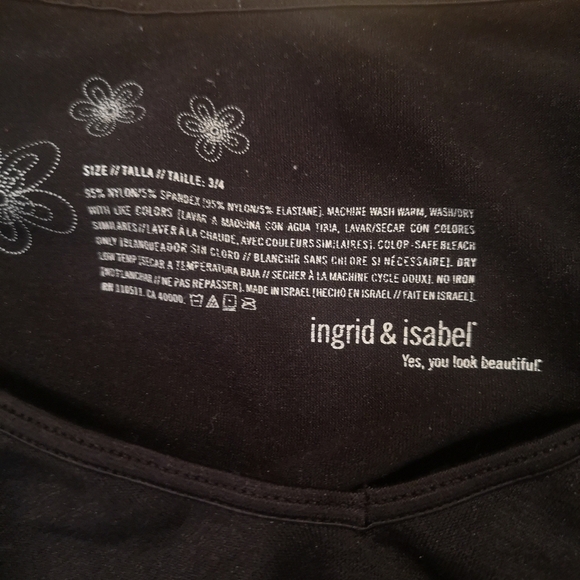 MATERNITY tank, by Ingrid & Isabel, Ruched tunic, Plus size 3/4 14-20 - Picture 4 of 5